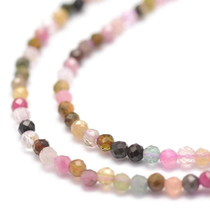 Beads Faceted Tourmaline 1.8mm (1 strand)