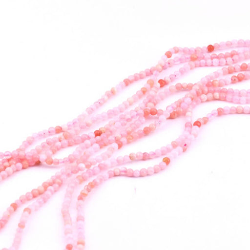 Round Beads Natural Pink Opal 2mm - Hole: 0.5mm ( 1 Strand -39cm )