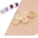 Rondelle Beads Faceted Citrine - 6.5x4.5mm - Hole: 0.8mm (5)