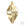 Beads wholesaler Swarovski Elements 5747 double spike crystal golden shadow 16x8mm (1)