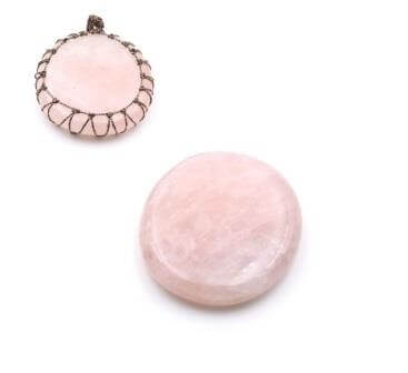 Buy Rose Quartz Oval flat Pebble , appx 40-45x6mm(1)