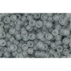 cc9f - Toho beads 11/0 transparent frosted light grey (10g)