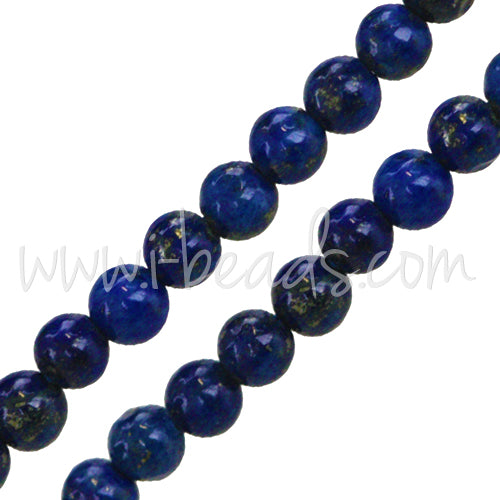 Buy Natural Lapis Lazuli Round Beads 6mm strand (1)