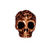 Buy Skull and rose bead metal antique copper plated 10mm (1)