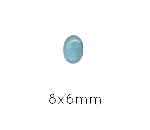 Oval Cabochon Amazonite 8x6mm (1)