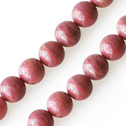 Rose jasper round beads 8mm strand (1)