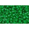 cc7bf - Toho beads 11/0 transparent frosted grass green (10g)