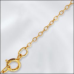 Fine Flat Cable Chain GOLD FILLED 1,5mm- 40cm (1)