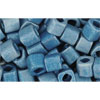 cc511f - Toho cube beads 4mm higher metallic frosted mediterranean blue (10g)