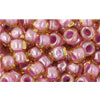 cc960 - Toho beads 6/0 light topaz/ pink lined (10g)