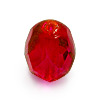 Czech fire-polished beads light siam ruby 4mm (100)