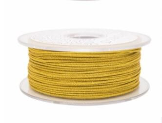 Polyester and Metal Thread - light GOLD 1 mm (2 m)