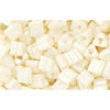 cc122 - Toho triangle beads 3mm opaque lustered navajo white (10g)