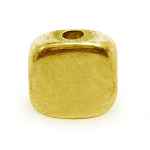 Flat square bead metal brass strand 3x5mm (1)