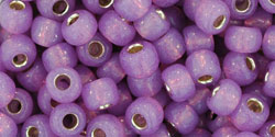 cc2108 -Toho beads 6/0 Silver-Lined Milky Amethyst (10g)