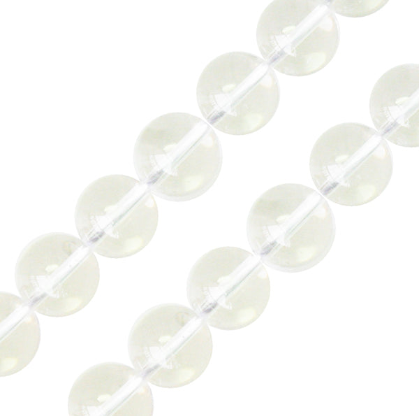 Crystal quartz round beads 10mm strand (1)