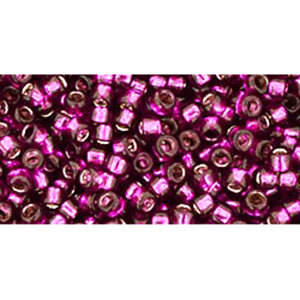 cc2223 - Toho Takumi LH round beads 11/0 silver-lined dragonfruit (10g)