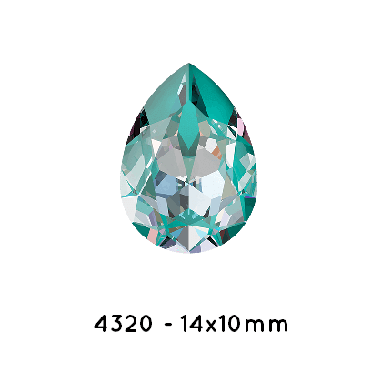 Buy Swarovski 4320 Pear Crystal LAGUNA delite 14x10mm (1)