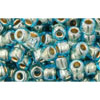 cc990 - Toho beads 6/0 gold lined aqua (10g)