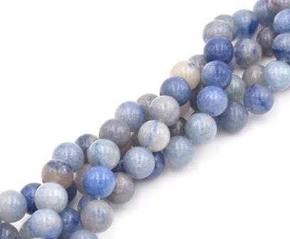 Buy Aventurine Blue round beads 10mm - 1 strand appx 36 beads 38cm (1 strand)