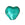 Beads wholesaler Murano bead heart emerald and silver 10mm (1)