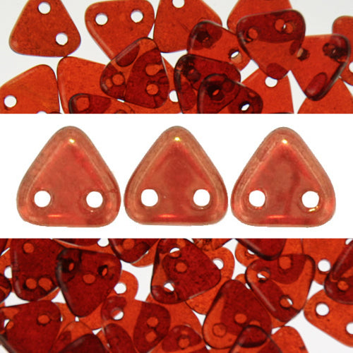 Buy 2 holes CzechMates triangle sunset maple 6mm (10g)