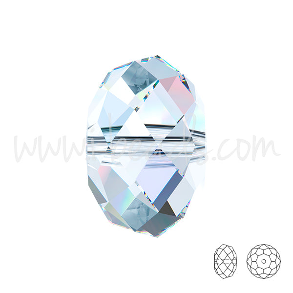 5040 Swarovski briolette beads crystal ab 6mm (10)