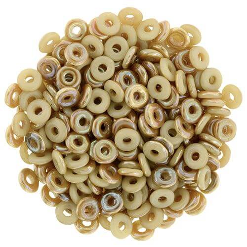 Buy O beads 1x3.8mm Antique Beige Celsian heishi (5g)