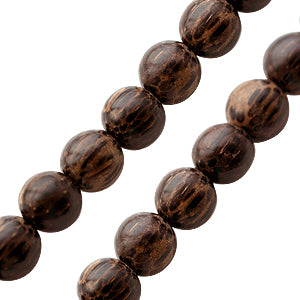 Buy Palmwood round beads strand 10mm (1)