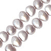 Freshwater pearls nugget shape light grey 5mm (1)