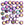 Beads wholesaler Honeycomb beads 6mm jet purple iris (30)