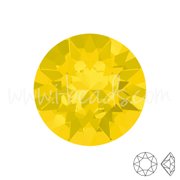 Swarovski 1088 xirius chaton yellow opal 8mm-SS39 (3)