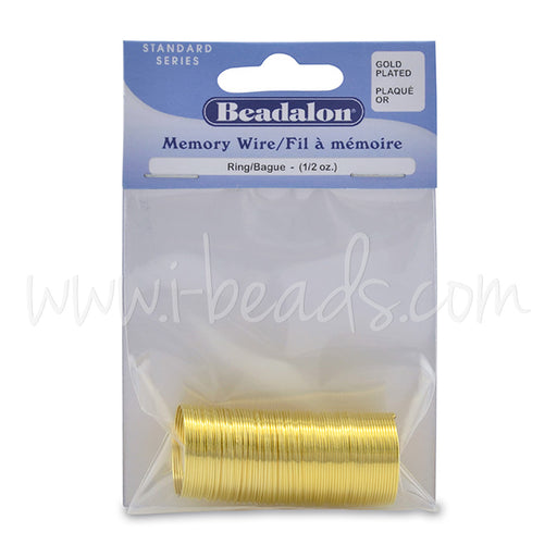 Beadalon gold memory wire ring (1)