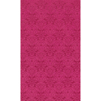 Ultra suede floral pattern fuschia 10x21.5cm (1)