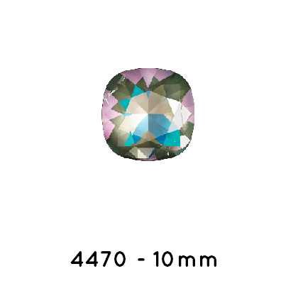 Buy Swarovski 4470 Cushion Square Crystal Army Green Delite-10mm (1)