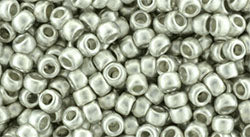 cc714f - Toho beads 8/0 Metallic Frosted Silver (10g)