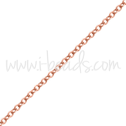 Round chain rose gold filled 1.5x2mm (10cm)