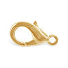 Lobster claw clasp metal gold plated 12mm (5)