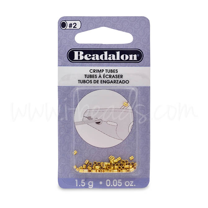 45 Crimp tubes metal gold plated 1.8mm (1)