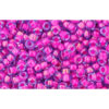 cc980 - Toho beads 11/0 light sapphire/ neon pink lined (10g)