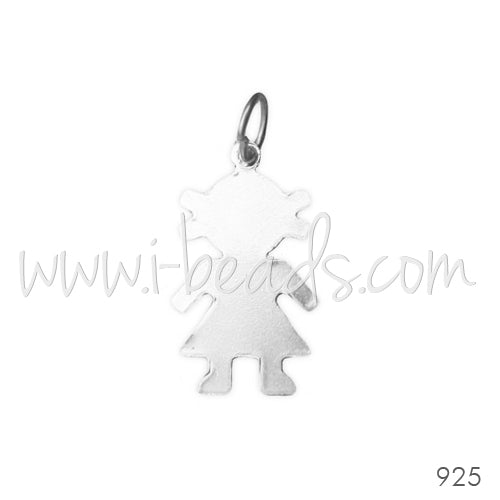 Sterling silver charm little girl 10x16mm (1)
