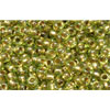 cc996 - Toho beads 11/0 gold lined rainbow peridot (10g)