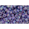 cc166df - Toho beads 8/0 transparent rainbow frosted light tanzanite (10g)