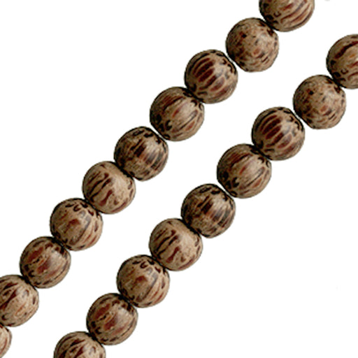 Buy Palmwood round beads strand 6mm (1)