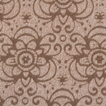 Buy Ultra suede floral pattern Camel 10x21.5cm (1)