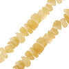 Yellow jade chips 6mm bead strand (1)