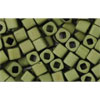 cc617 - Toho cube beads 3mm matt colour dark olive (10g)