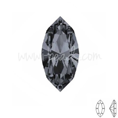 Buy Swarovski 4228 Navette - Crystal Silver night - 10x5mm (2)