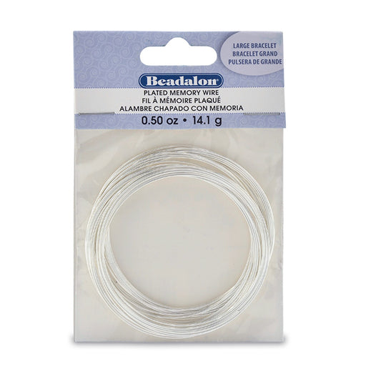 Buy Beadalon silver plated memory wire bracelet (1)