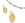 Beads Retail sales Charm pendant golden High quality heart ethnic 8mm (2)